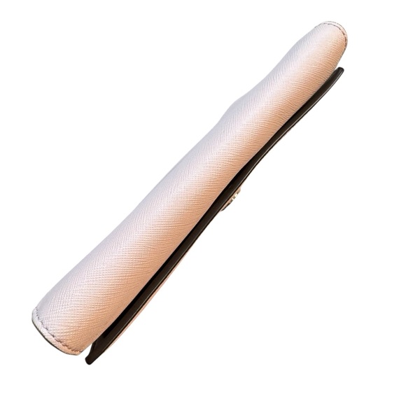 Tory Burch Baby Pink Leather Clutch Bag Wallet Crossbody - Picture 3 of 8